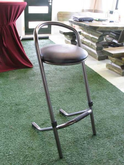 Barkruk - Zwart stapelbaar